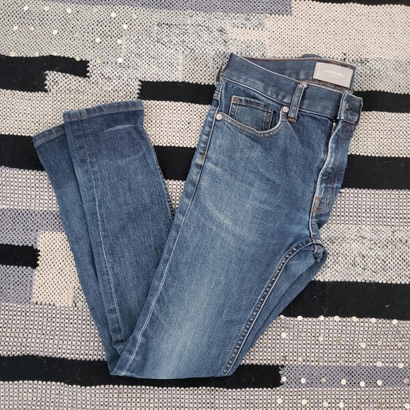 EVERLANE indigo distress the skinny fit  denim Jeans 28 - Picture 9 of 11